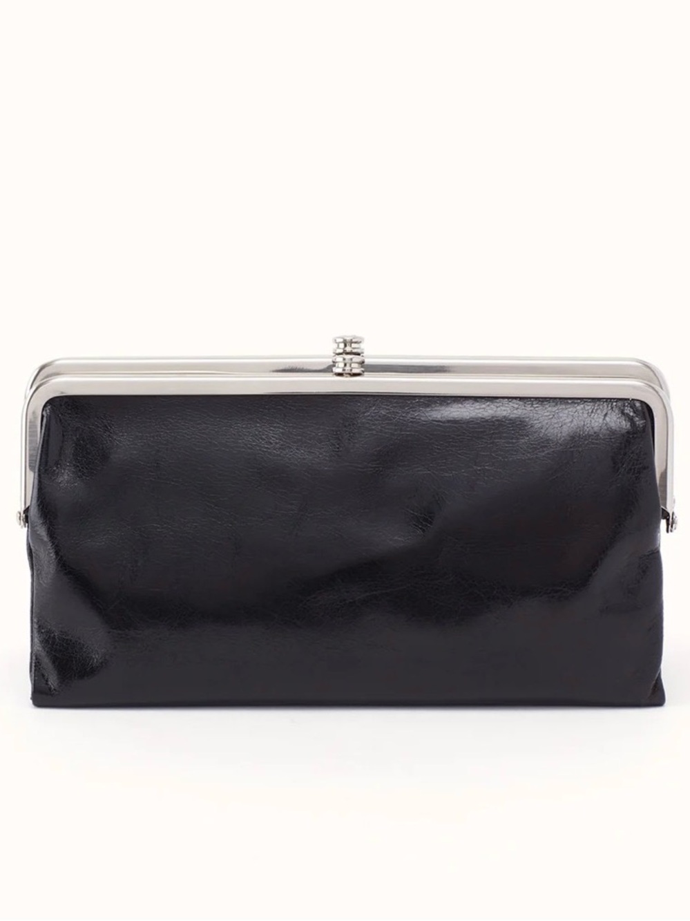 Hobo Lauren Clutch-Wallet Grey Soft Patent